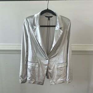 White House Black Market velvet blazer in a medium